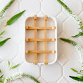 Bathroom Accessory, Bamboo Soap Dish for Vanity Organization and Everyday Bathroom Use, 3 Style Options image 1