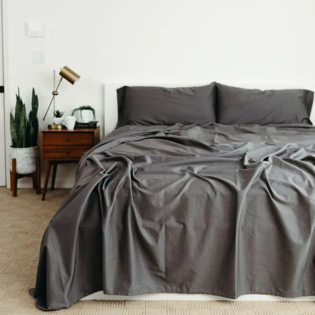 Bed Sheet Set, Sateen Dream Sheets for Everyday Bedroom Comfort and Guest Rooms, 5 Sizes and 9 Colors image 1
