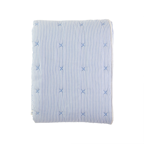 Bed Quilt, Classic Stripe for Guest Beds and Layered Bedroom Styling, 2 Size Options, Designed for Bedroom Layering and Everyday Bedding image 1