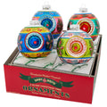 Seasonal Home Decor, CHRISTMAS CONFETTI 4 COUNT 4" ROUNDS for Holiday Displays, Shelves and Festive Rooms image 1