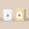 Decorative Candle, Let's Toast for Entryways, Mantels and Everyday Home Ambience, Designed for Living Rooms, Bedrooms and Relaxing Evenings image 1