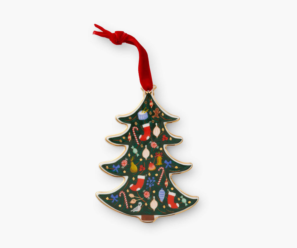 Decorative Ornament, Porcelain Holiday Tree for Holiday Displays, Seasonal Decorating and Decorative Home Accents image 1