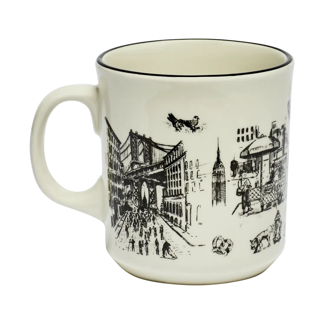 Coffee Mug, NYC TOILE JUMBO (15OZ) for Kitchen Tables, Workspaces and Daily Hydration, Designed for Everyday Drinks, Home and Entertaining image 1