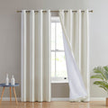 Window Curtain, Jefferson Faux Silk Grommet Panels for Bedrooms, Living Rooms and Home Privacy, 5 Sizes and 12 Colors image 1