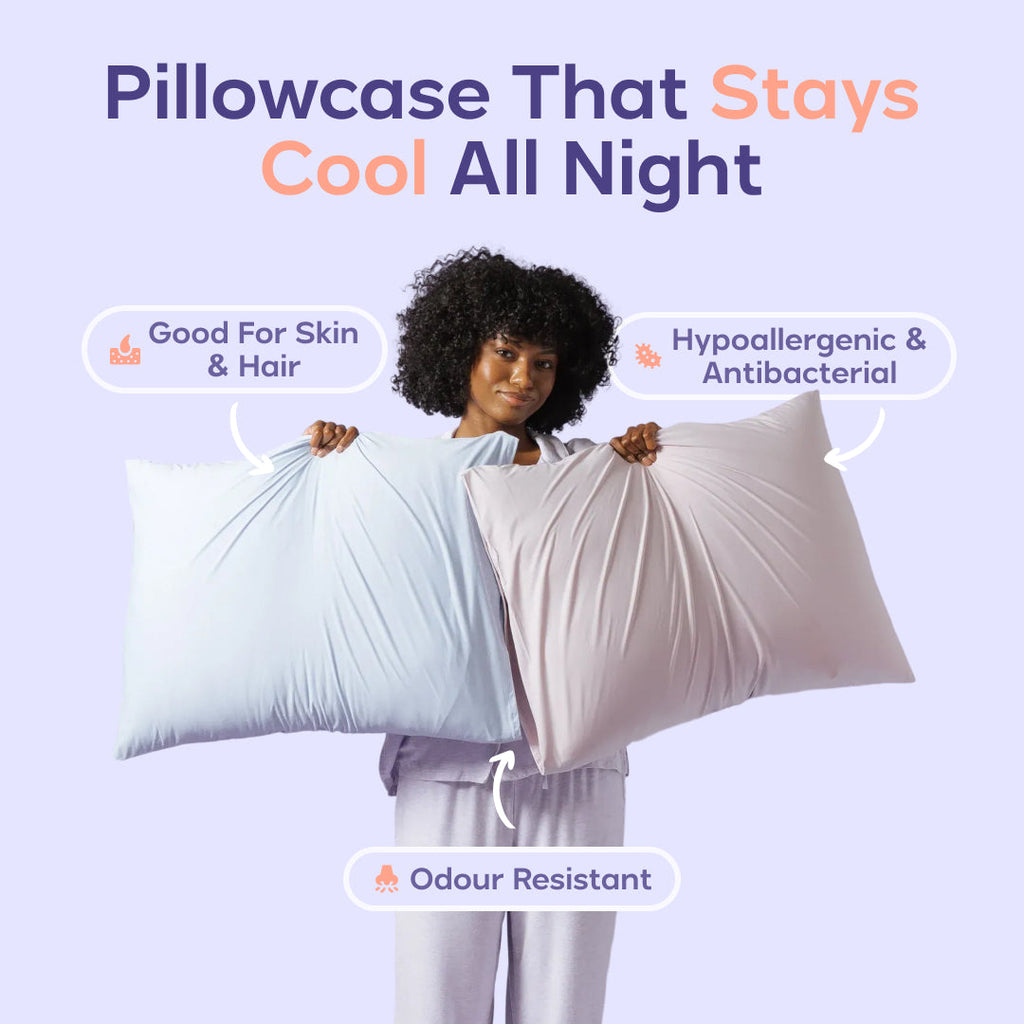 Pillowcase Set, Cooling (2 Pack) for Everyday Bedding and Bedroom Refreshes, 2 Sizes and 10 Colors image 1