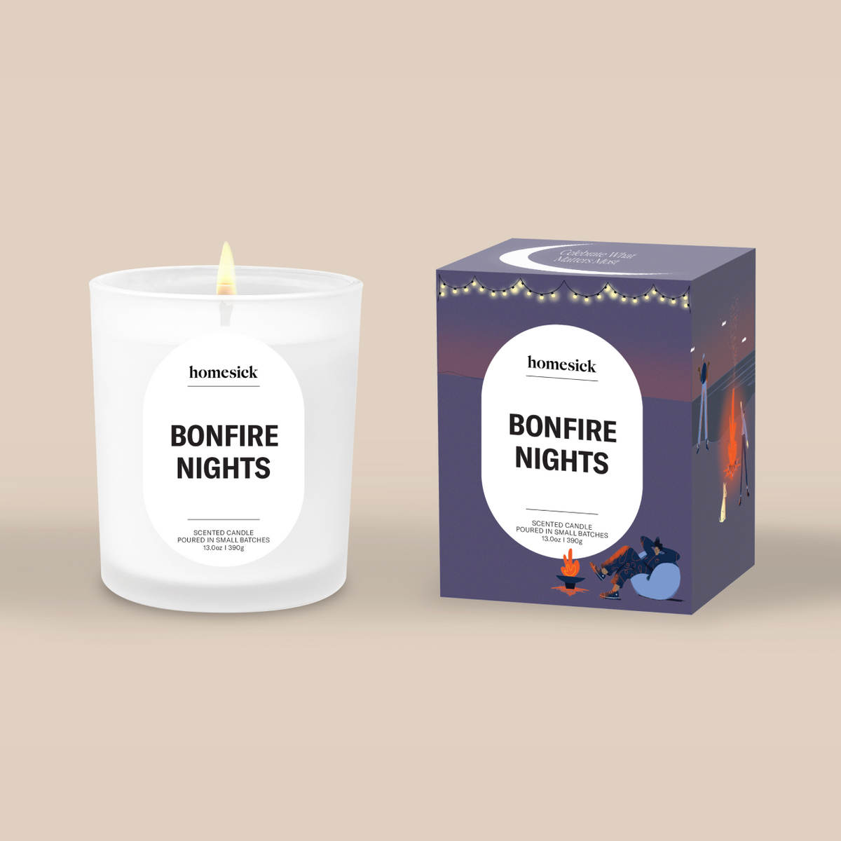 Decorative Candle, Bonfire Nights for Living Rooms, Bedrooms and Relaxing Evenings, Designed for Everyday Home Use image 1