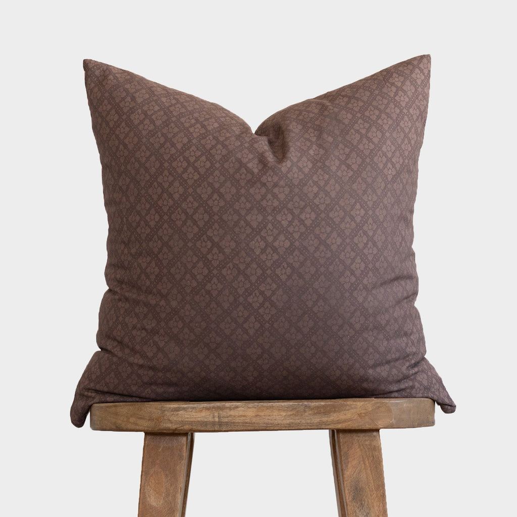 Decorative Pillow Cover Set, Clove in Maroon 18" 22", Machine-Washable Care for Bedroom Styling and Living Room Decor, 2 Size Options image 1