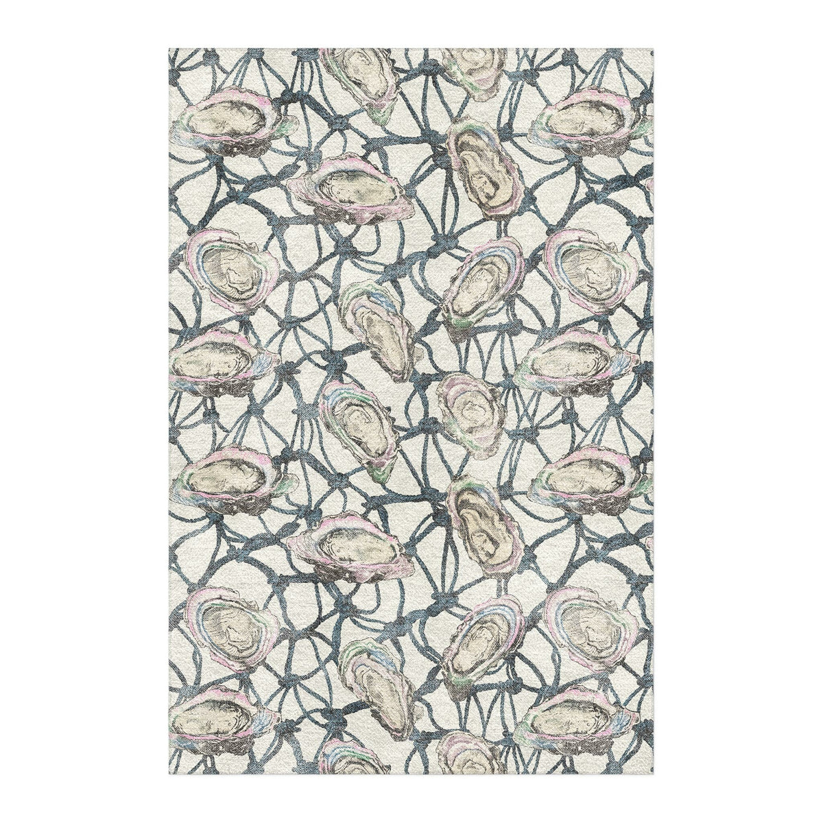 Area Rug, Fresh Oysters for Living Rooms, Bedrooms and Entryways, 10 Size Options, Designed for Hallways, Dining Spaces and Home Decor image 1