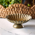 Dinnerware, Mini Antique Gold Footed Dish for Family Dining, Serving and Entertaining, Designed for Everyday Meals and Table Settings image 1
