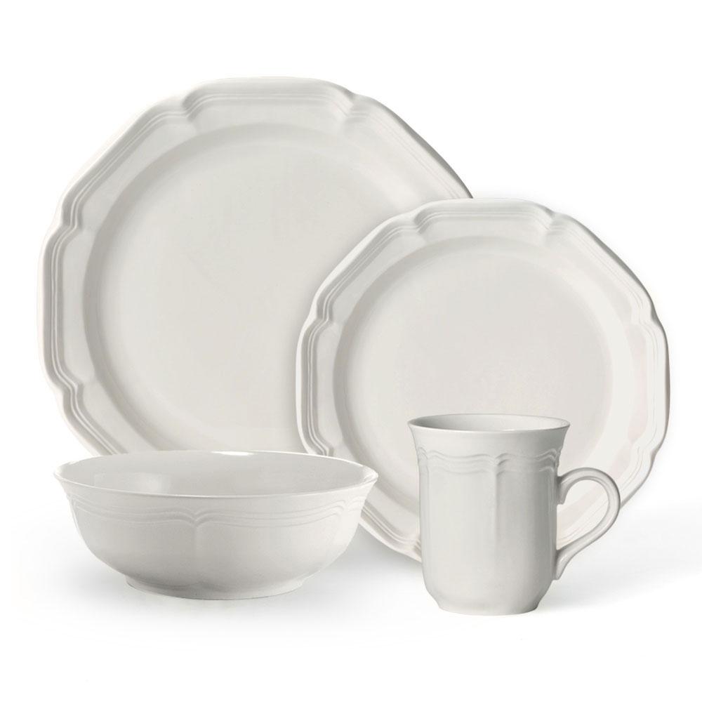 Dinnerware, French Countryside 16 Piece Set, Service for 4, Dishwasher-Safe Care for Family Dining, Serving and Entertaining image 1