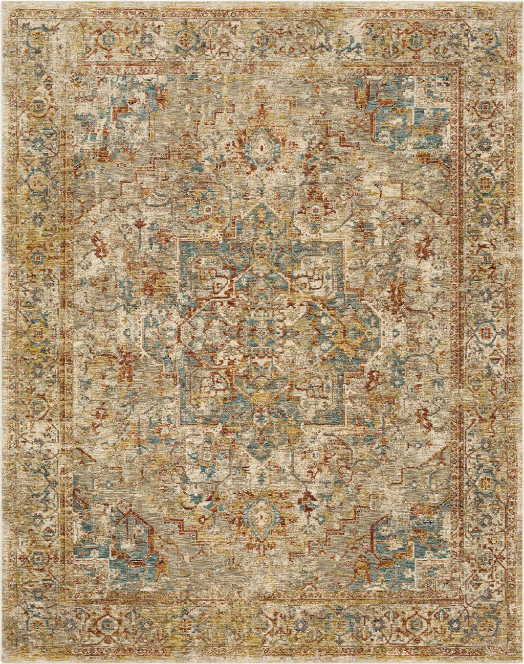 Area Rug, Marash Ezine Cream for Living Rooms, Bedrooms and Entryways, 7 Size Options, Designed for Hallways, Dining Spaces and Home Decor image 1