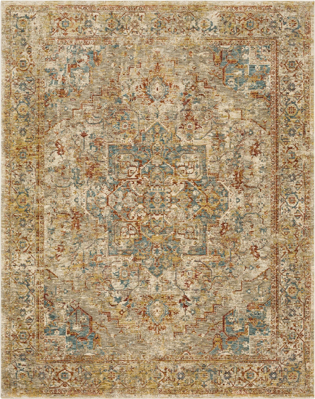 Area Rug, Marash Ezine Cream for Living Rooms, Bedrooms and Entryways, 7 Size Options, Designed for Hallways, Dining Spaces and Home Decor image 1