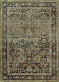Area Rug, Andorra 7125C Green Brown for Living Rooms, Bedrooms and Entryways, 11 Size Options image 1