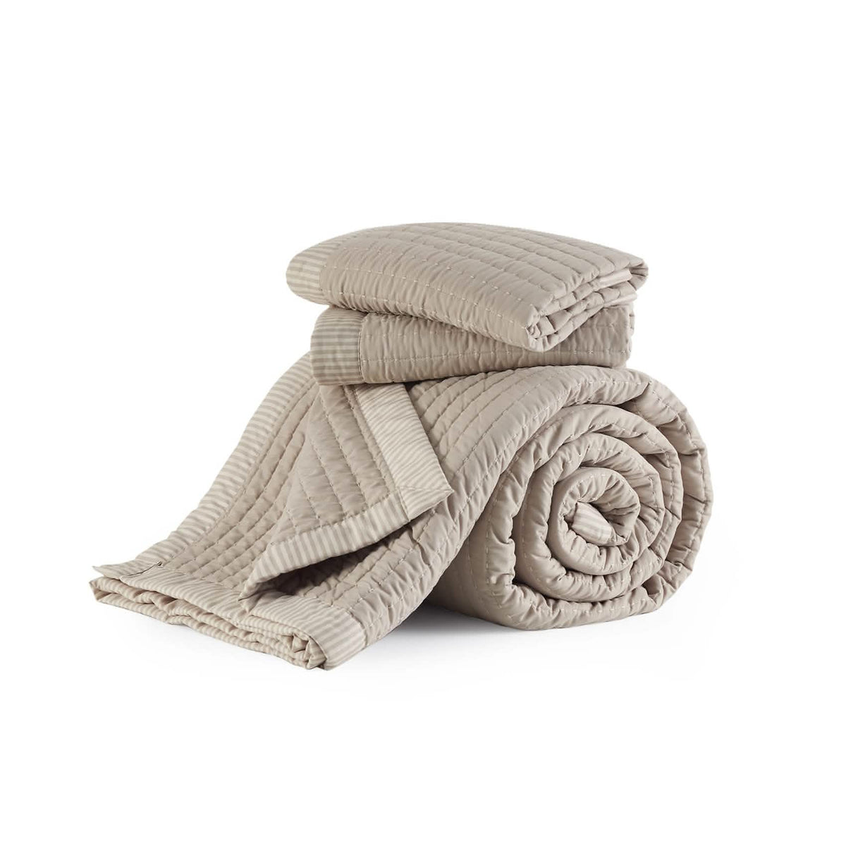 Cozy Throw Blanket, Corduroy Pattern Quilt Set, Breathable Construction for Living Rooms, Bedrooms and Everyday Lounging image 1