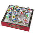 Seasonal Home Decor, Christmas Confetti 12 Count 1.75" Decorated for Holiday Displays, Shelves and Festive Rooms image 1