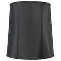 Fabric Lamp Shade, 14"W x 15"H Black Drum with Gold Liner for Lamp Replacement, Reading Corners and Living Spaces image 1