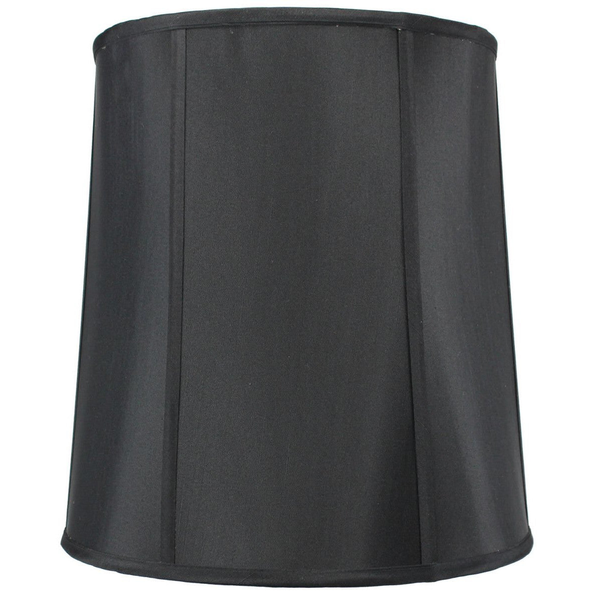 Fabric Lamp Shade, 14"W x 15"H Black Drum with Gold Liner for Lamp Replacement, Reading Corners and Living Spaces image 1