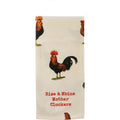 Linen Tea Towel Set, Rise & Shine Mother Cluckers: Funny Farmhouse for Dish Drying, Kitchen Cleanup and Everyday Home Use image 1