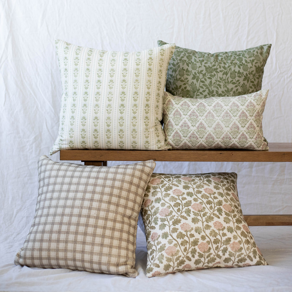 Decorative Pillow Cover Set, House Becomes Home 5 Pack 18" 22" 12x20", Machine-Washable Care for Bedroom Styling and Living Room Decor image 1