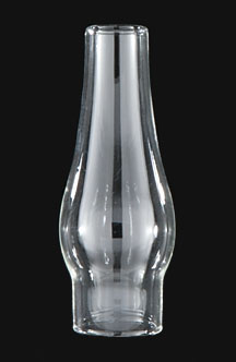 Glass Lamp Chimney, 1 1/8" Fitter, 3 3/4" Tall Clear Globe (57900) for Vintage Lamps, Replacement Glass and Lighting Repairs image 1