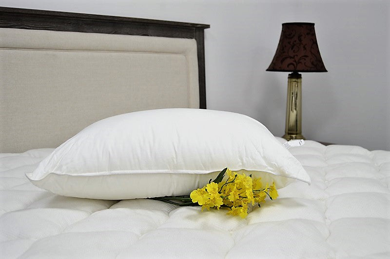 Bed Pillow, "Ultra Down" Polyester Soft, Machine-Washable Care, Hypoallergenic Comfort for Sleeping, Reading and Bedroom Comfort image 1