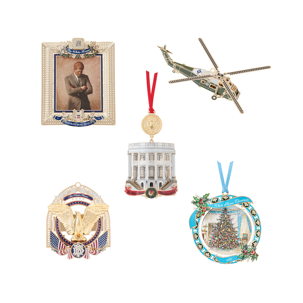 Decorative Ornament, Set 2017 2021 for Holiday Displays, Seasonal Decorating and Decorative Home Accents image 1