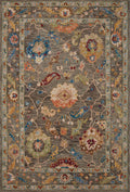 Area Rug, Padma PMA 01 Charcoal Multi for Living Rooms, Bedrooms and Entryways, 12 Size Options image 1
