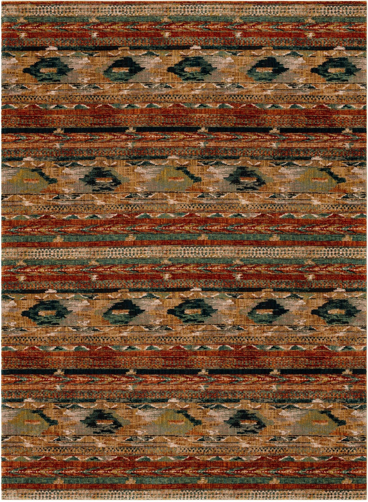 Area Rug, Spice Market Infused Aquamarine for Living Rooms, Bedrooms and Entryways, 16 Size Options image 1