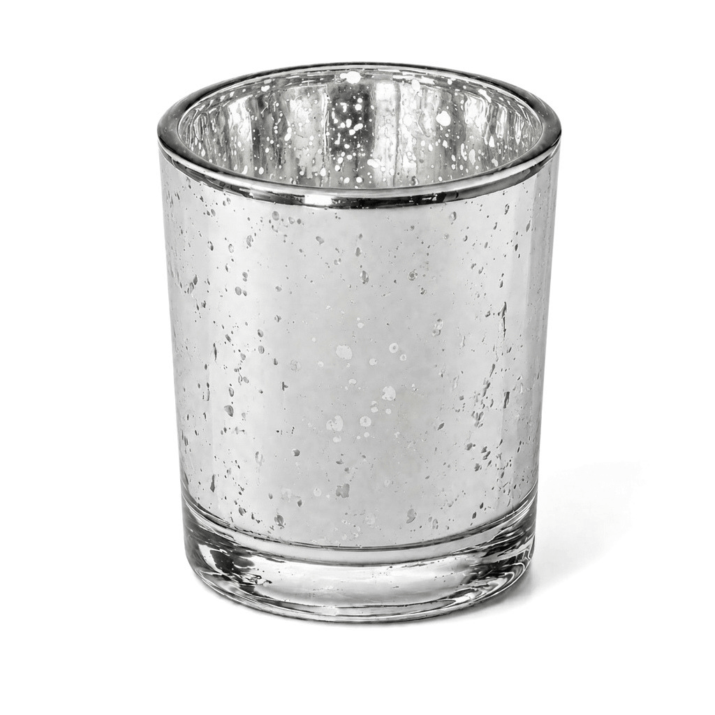 Decorative Candle, Richland Silver Mercury Votive Holders Set for Living Rooms, Bedrooms and Relaxing Evenings image 1
