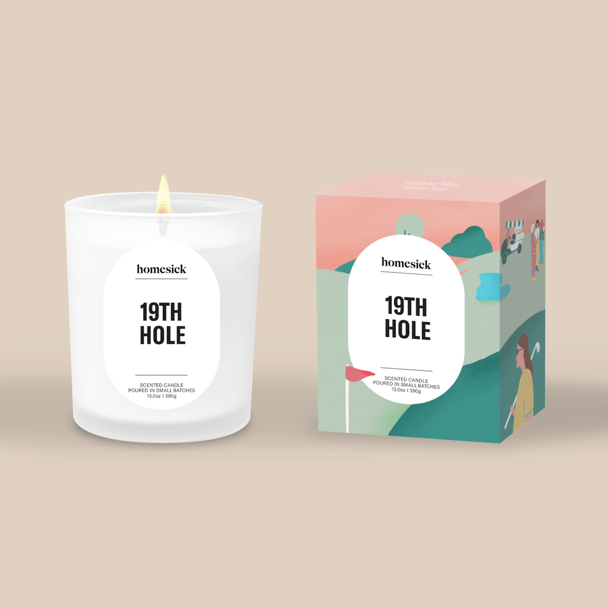 Decorative Candle, 19th Hole for Entryways, Mantels and Everyday Home Ambience, Designed for Living Rooms, Bedrooms and Relaxing Evenings image 1