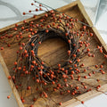 Decorative Candle, Mini Pumpkin Berries Ring for Living Rooms, Bedrooms and Relaxing Evenings image 1