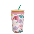 Reusable Cup Sleeve, Cozy Knits, Neoprene Construction for Iced Coffee, Cold Drinks and Condensation Control, 2 Size Options image 1