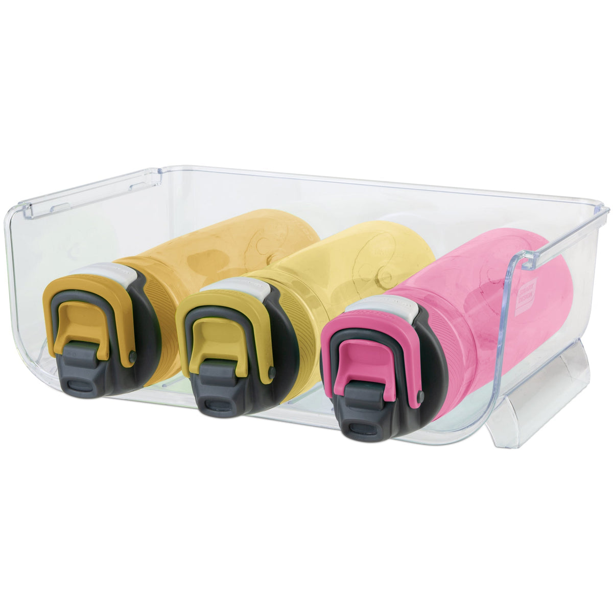 Home Storage Organizer, Clear Stackable Bottle 2 Pack for Bedrooms, Laundry Rooms and Living Spaces image 1
