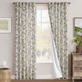 Window Curtain, Floral Butterfly Linen Blend Lined Curtains (2 for Windows, Room Styling and Everyday Privacy, 3 Sizes and 5 Colors image 1