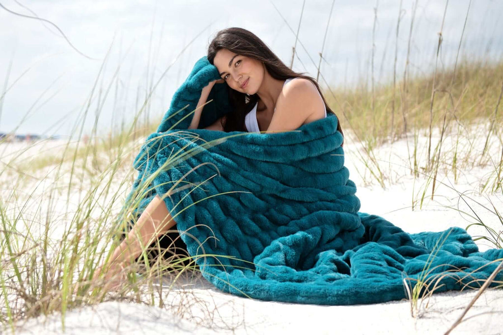 Cozy Throw Blanket, Hugs Deep Lake for Sofas, Beds and Relaxing at Home, 5 Size Options, Designed for Everyday Home Use image 1