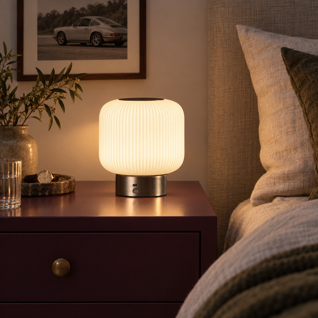 Portable Table Lamp, Sol for Bedrooms, Living Rooms and Reading Corners, Designed for Desks, Side Tables and Warm Room Lighting image 1