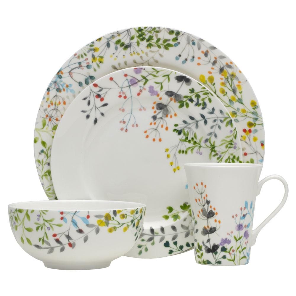 Dinnerware, Tivoli Garden 16 Piece Set, Service for 4, Dishwasher-Safe Care for Everyday Meals and Table Settings image 1