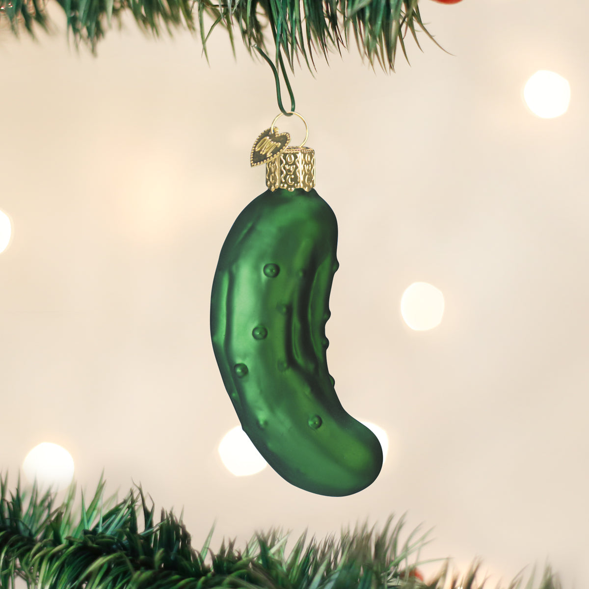 Seasonal Home Decor, Pickle Ornament for Holiday Displays, Shelves and Festive Rooms, Designed for Mantels, Tables and Seasonal Decorating image 1