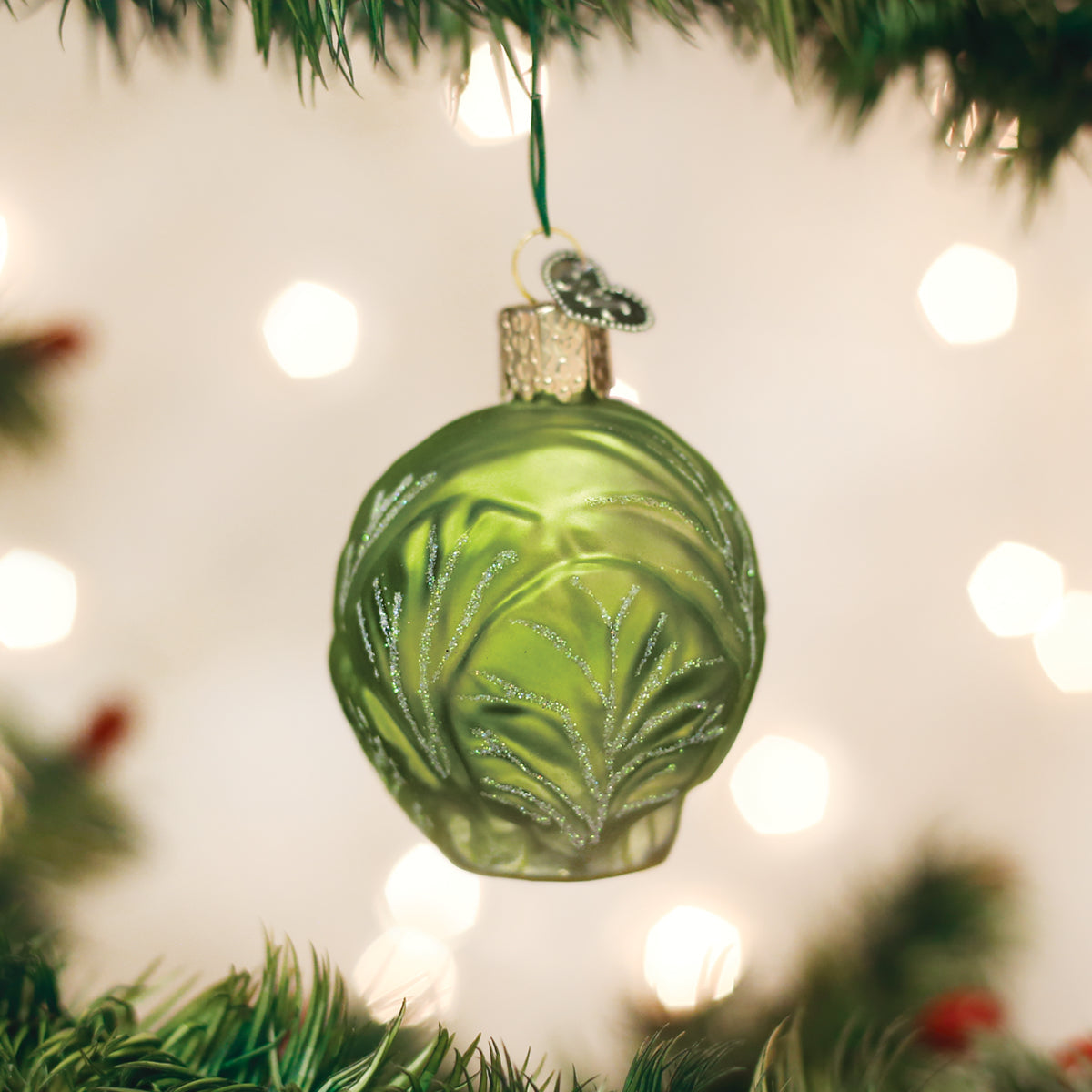 Decorative Ornament, Brussel Sprout for Holiday Displays, Seasonal Decorating and Decorative Home Accents image 1