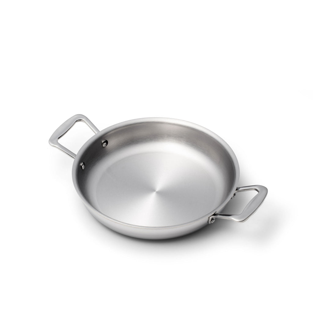 Stainless Steel Fry Pan, 10 Inch with Short Handles, Stainless Steel Construction for Stovetop Cooking, Family Meals and Daily Kitchen Use image 1
