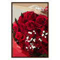 Wall Art Print, Red Roses for Living Rooms, Bedrooms and Home Offices, 4 Size Options, Designed for Gallery Walls and Modern Room Decor image 1