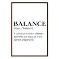 Wall Art Print, Balance text (Smard X ) for Gallery Walls and Modern Room Decor, 4 Size Options image 1