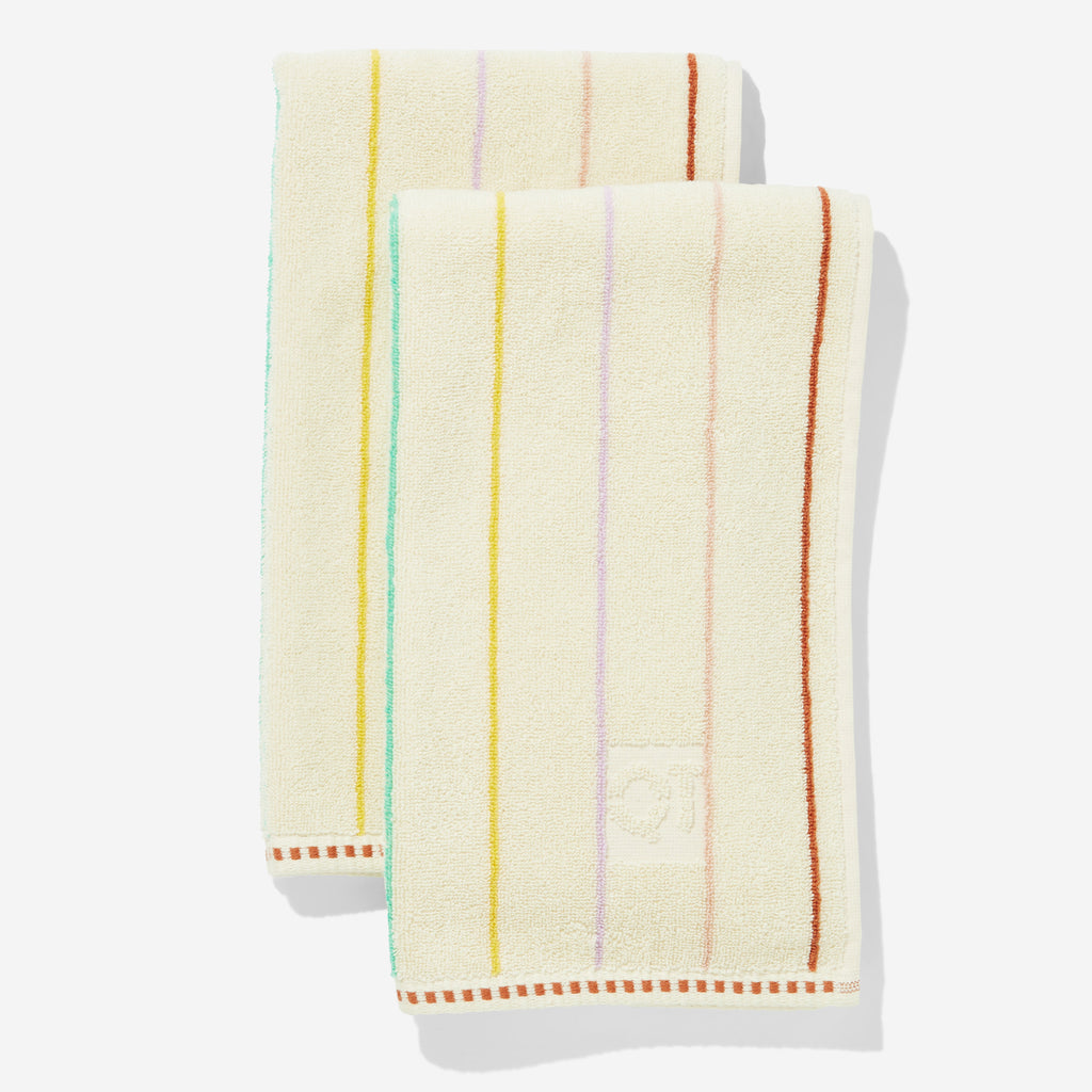 Bath Linen, Prism Hand Towel, Organic Cotton Shell for Home Bathrooms and Everyday Care, Designed for Everyday Home Use image 1