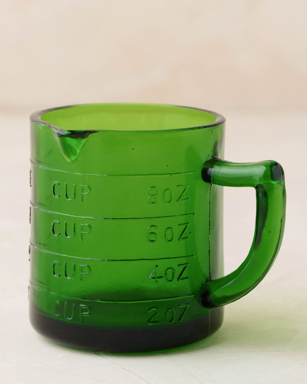 Measuring Cup, Green Glass One for Measuring Ingredients, Baking and Kitchen Prep, Designed for Everyday Home Use image 1