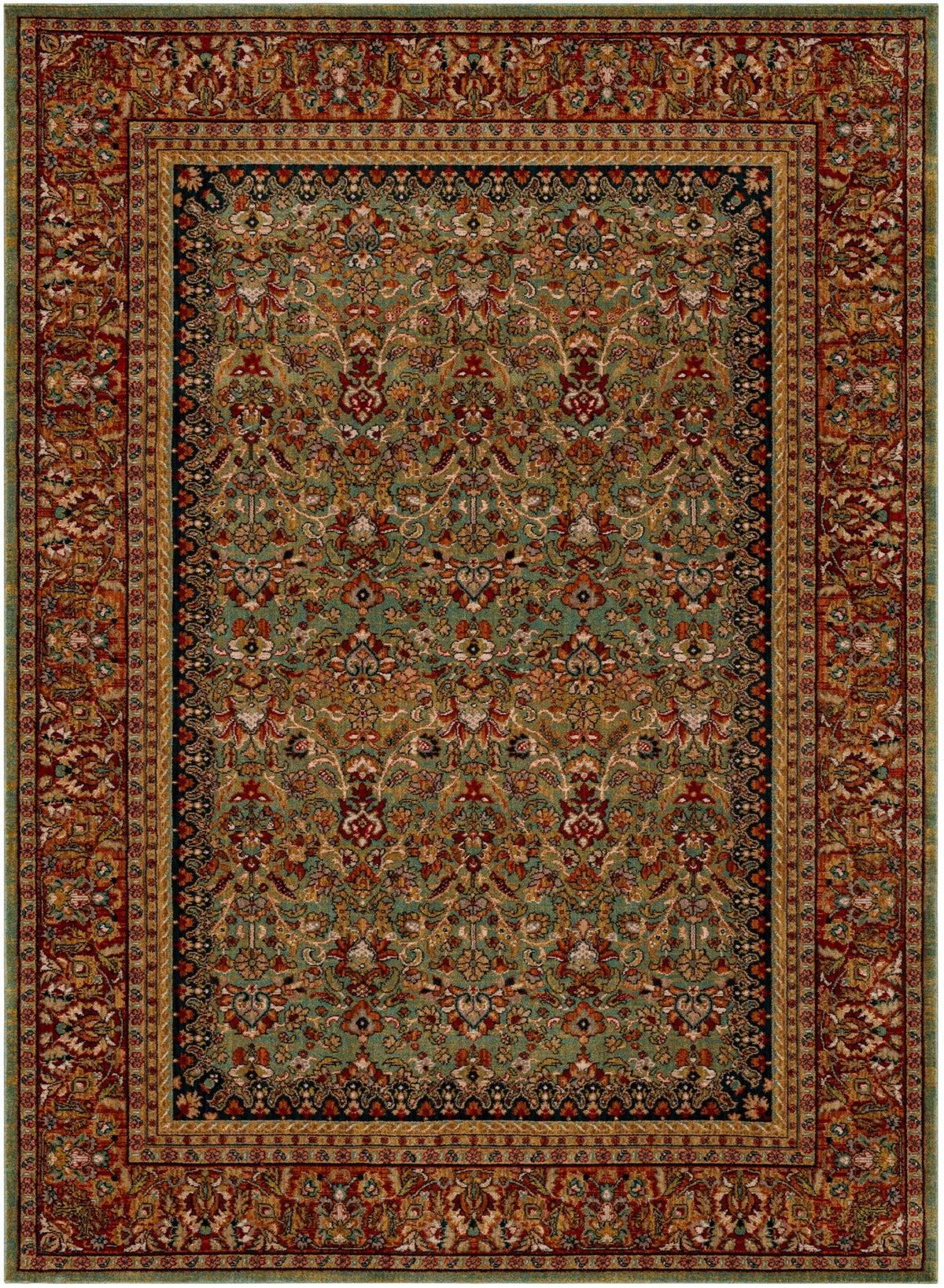 Area Rug, Spice Market Tigris Aquamarine for Living Rooms, Bedrooms and Entryways, 5 Size Options image 1