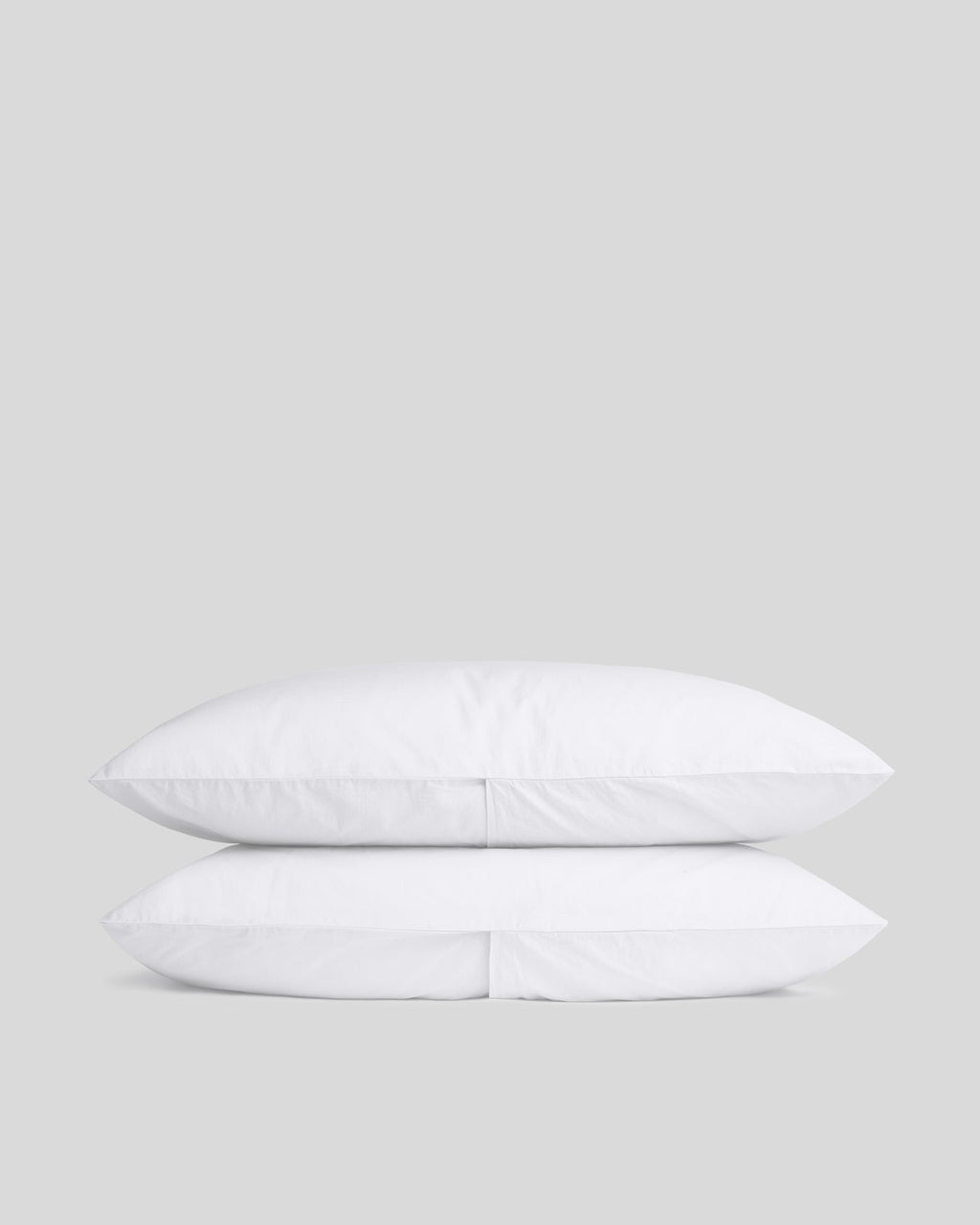 Pillowcase Set, Percale (White), Lightweight Design for Guest Rooms and Daily Bedroom Comfort, 2 Size Options image 1