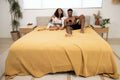 Cozy Throw Blanket, 365 Marigold, Breathable Construction, Machine-Washable Care for Sofas, Beds and Relaxing at Home image 1