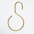 Bathroom Accessory, S Hook Brass, Stainless Steel Construction for Vanity Organization and Everyday Bathroom Use image 1