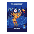 Wall Art Print, World Cup 2026 Houston Host City Poster for Living Rooms, Bedrooms and Home Offices image 1