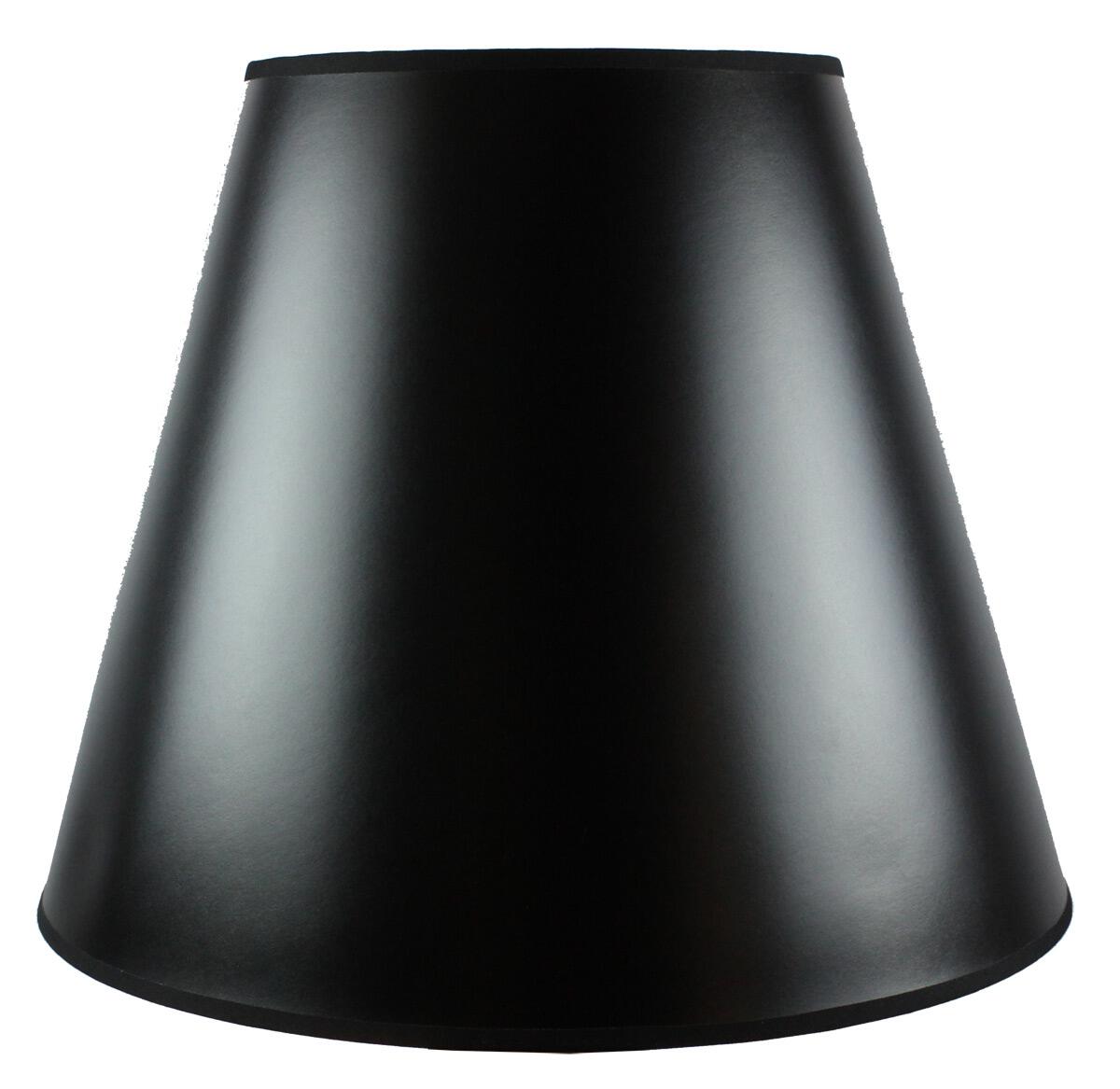 Lamp Shade, 18"W x 15"H Black Parchment Gold Lined Empire for Table Lamps, Floor Lamps and Home Lighting image 1